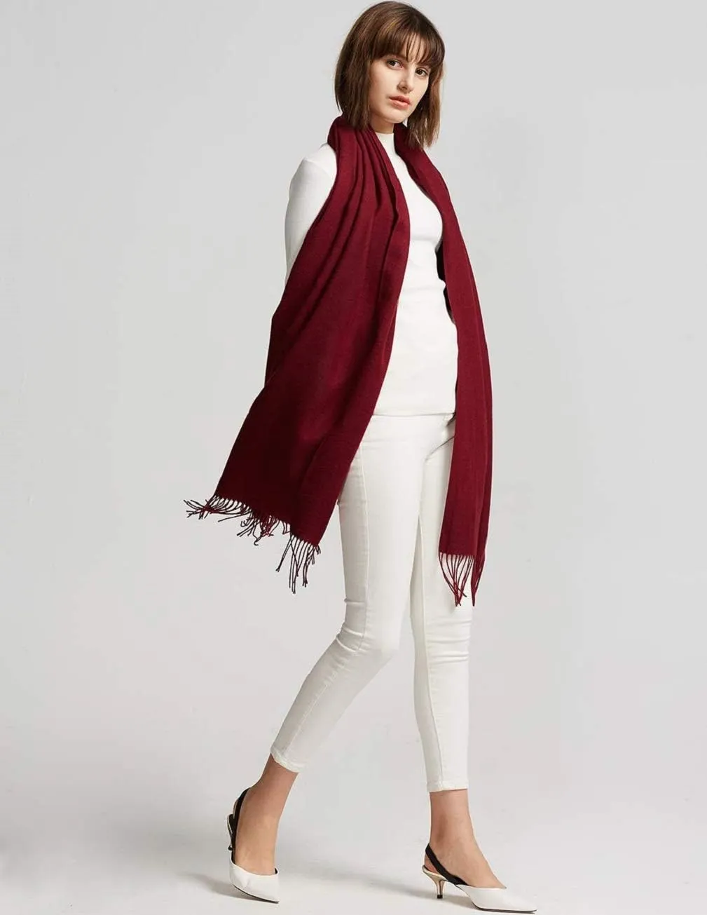 maamgic Women's Scarf Pashmina Shawls and Wraps for Evening Dresses Travel Office Winter Wedding Large Scarves
