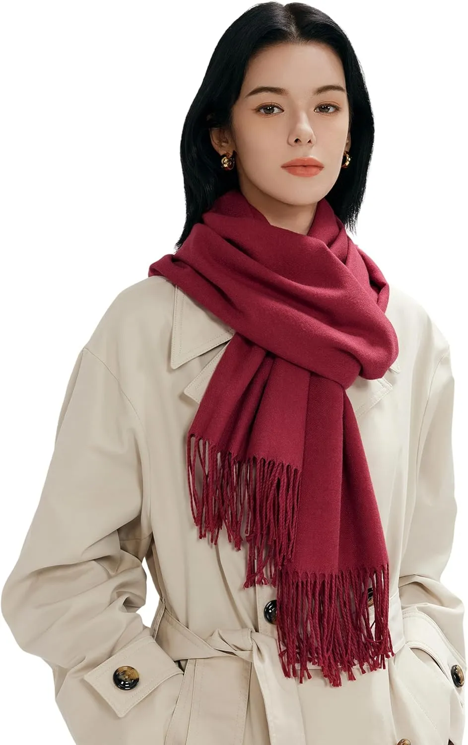 maamgic Women's Scarf Pashmina Shawls and Wraps for Evening Dresses Travel Office Winter Wedding Large Scarves
