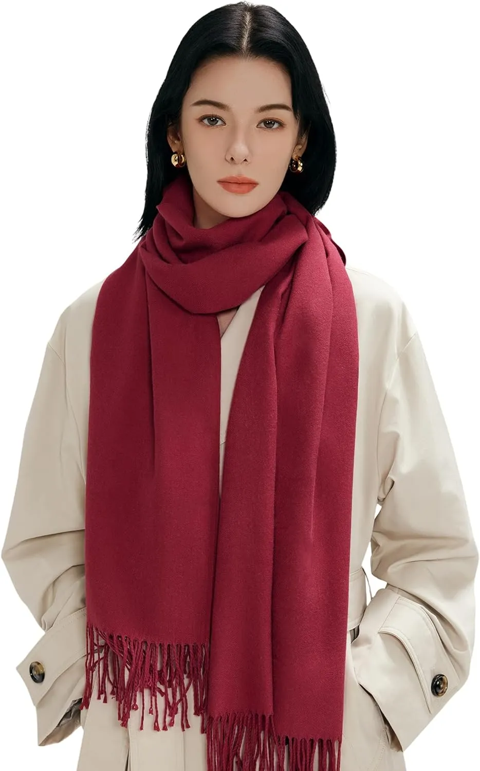 maamgic Women's Scarf Pashmina Shawls and Wraps for Evening Dresses Travel Office Winter Wedding Large Scarves