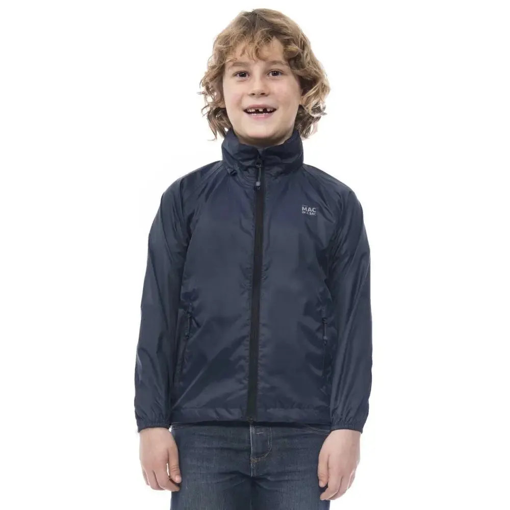 Mac in a Sac 2 - Kids Waterproof Packaway Jacket - 11 - 13yrs - Navy