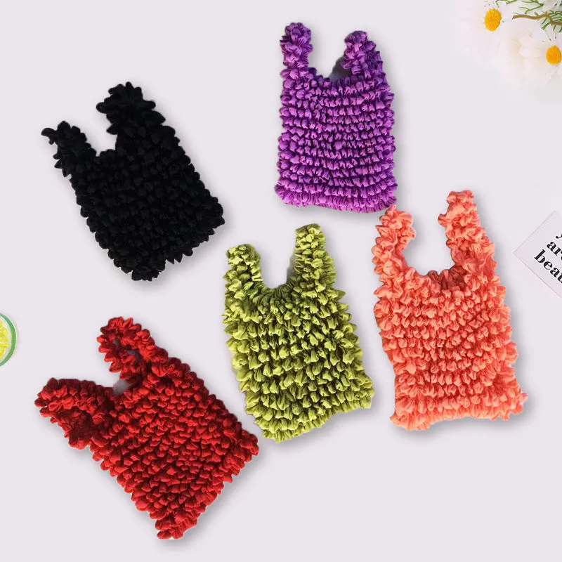 Magic Stretch Bag Pleated Bag Retractable Grocery Reusable Shopping Bags Flexible Tote Carrying Case