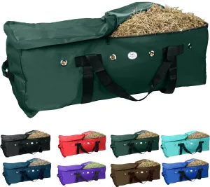 Majestic Ally 1200 D Nylon Fabric Large 44” x 20” x 16” and Extra Large 52" x 27" x21" Heavy-Duty Hay Bale Storage Bag (Hunter Green, Large)