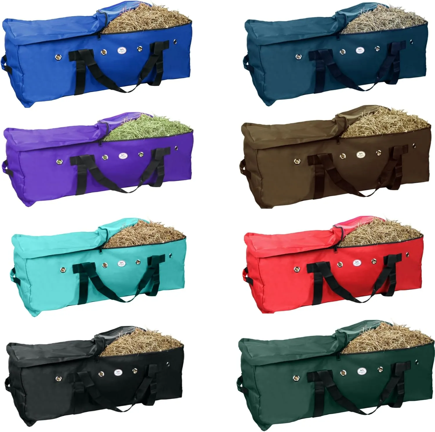 Majestic Ally 1200 D Nylon Fabric Large 44” x 20” x 16” and Extra Large 52" x 27" x21" Heavy-Duty Hay Bale Storage Bag (Hunter Green, Large)