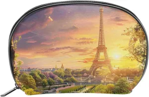 Makeup Bag Organizer,Cosmetic Bags for Women,Eiffel Tower Sunset Paris,Small Makeup Pouch