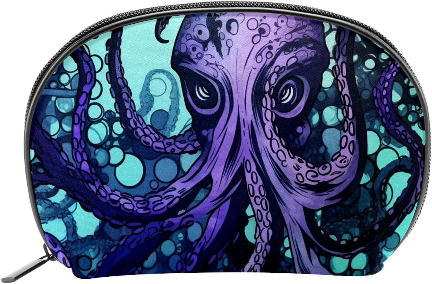 Makeup Bag Organizer,Cosmetic Bags for Women,Fish Ocean Devilfish,Small Makeup Pouch
