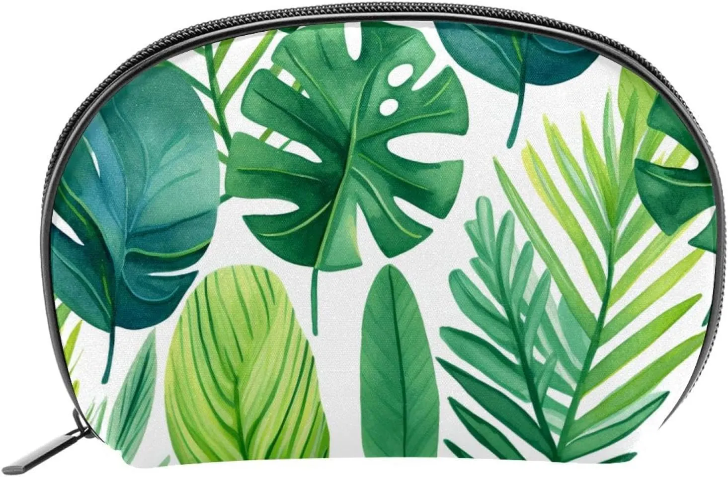 Makeup Bag Organizer,Cosmetic Bags for Women,Tropical Hawaii Leaves Pattern,Small Makeup Pouch