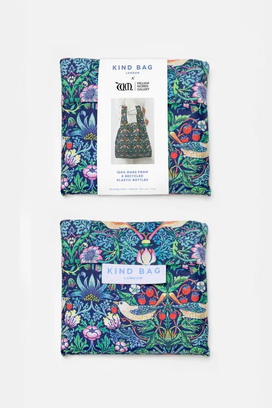 Medium Reusable Bag - Strawberry Thief