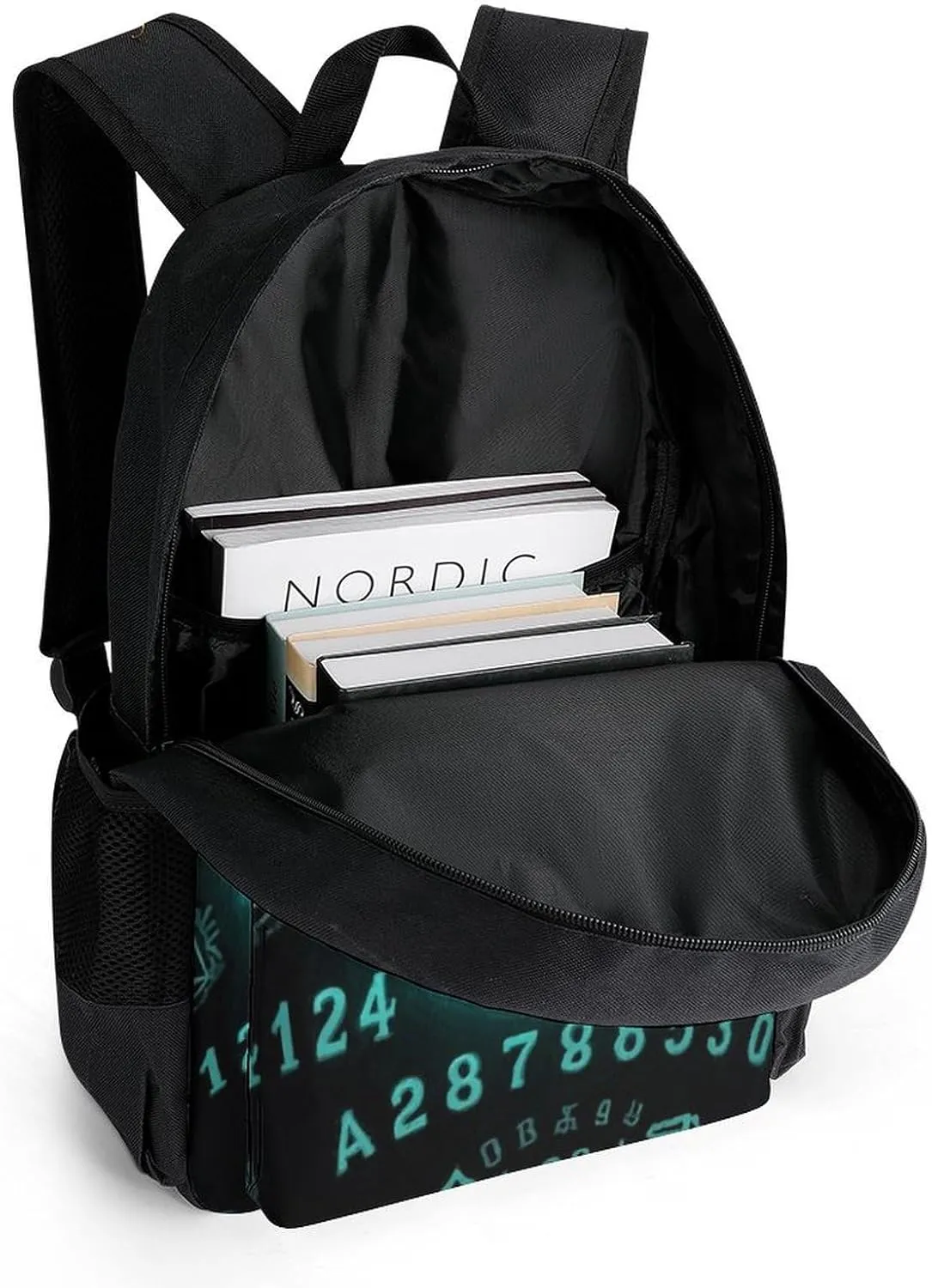 Men & Women Lightweight Magic Spirit Board Witch Art Casual Daypack Large Capacity Bookbag With Adjustable Shoulder Straps for Gym Business Bicycle