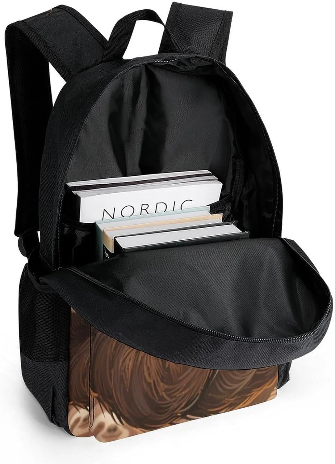 Men Women Lightweight Animals Sloth Art Backpack Large Capacity Bookbag With Smooth Zippers for Gym Business Running