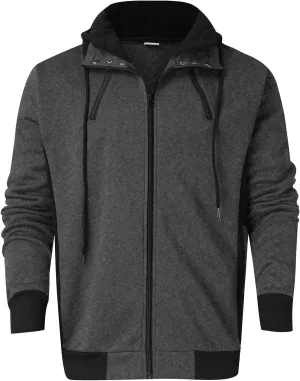 Men's Hooded Shirts Long Sleeve Lightweight Novelty Tops with Hood Athletic Stylish Regular Fit Pullover