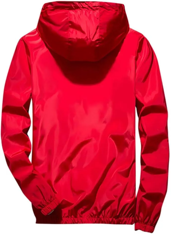 Men's Jacket Winter Rain Plus Size Jacket Windbreaker Lightweight Shell Raincoat With Hood For Golf Hiking Travel, M-7XL