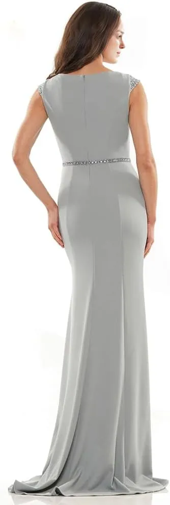 Mermaid Mother of The Groom Dresses Gorgeous Square Neckline Beaded Column Gown Womens Wedding Dresses Guest.