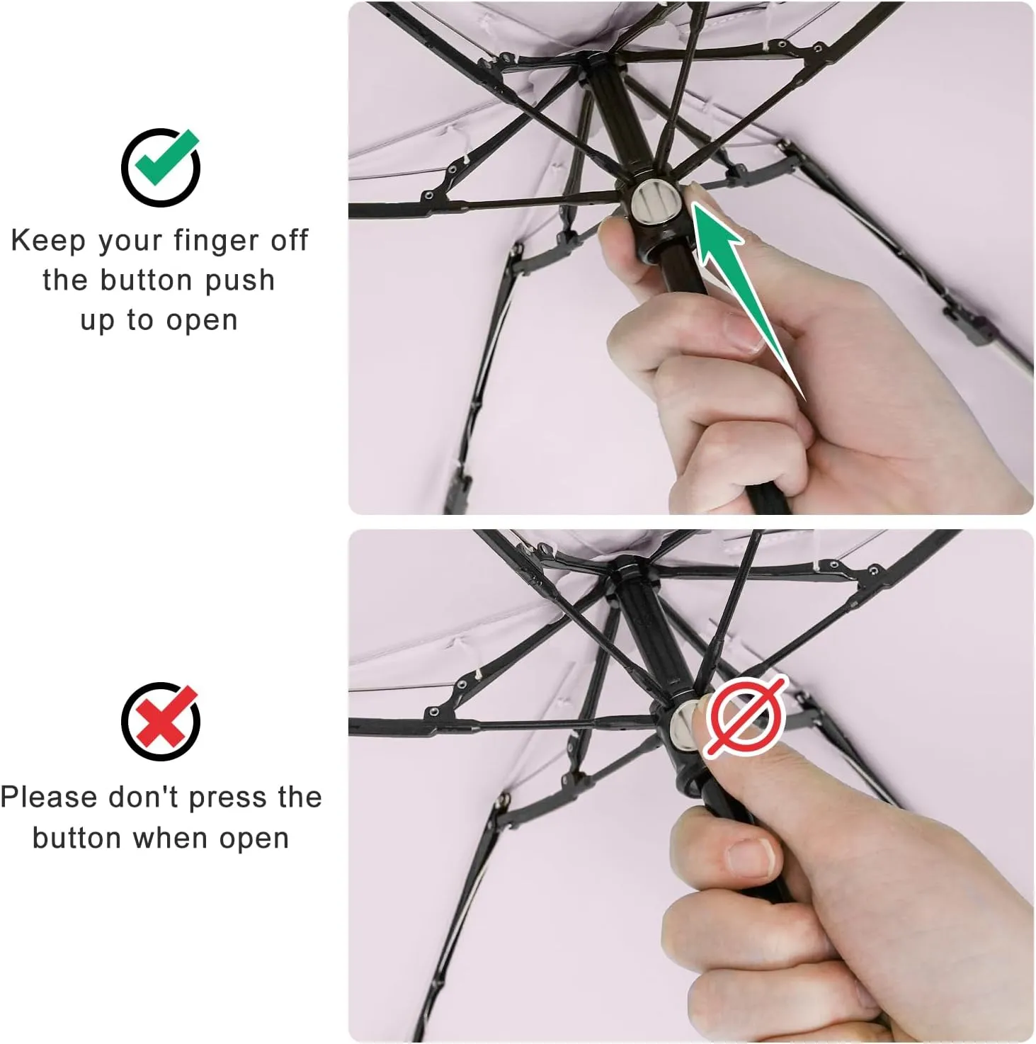 Mini Travel Umbrella - UPF 50  Sun Protection Compact Manual Open Small Sun Umbrella