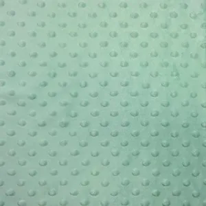 Minky Dimple Dot Soft Cuddle Fabric (ICY Mint, 1 Yard)