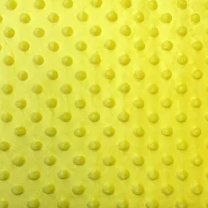 Minky Dimple Dot Soft Cuddle Fabric (Yellow, 1 Yard)