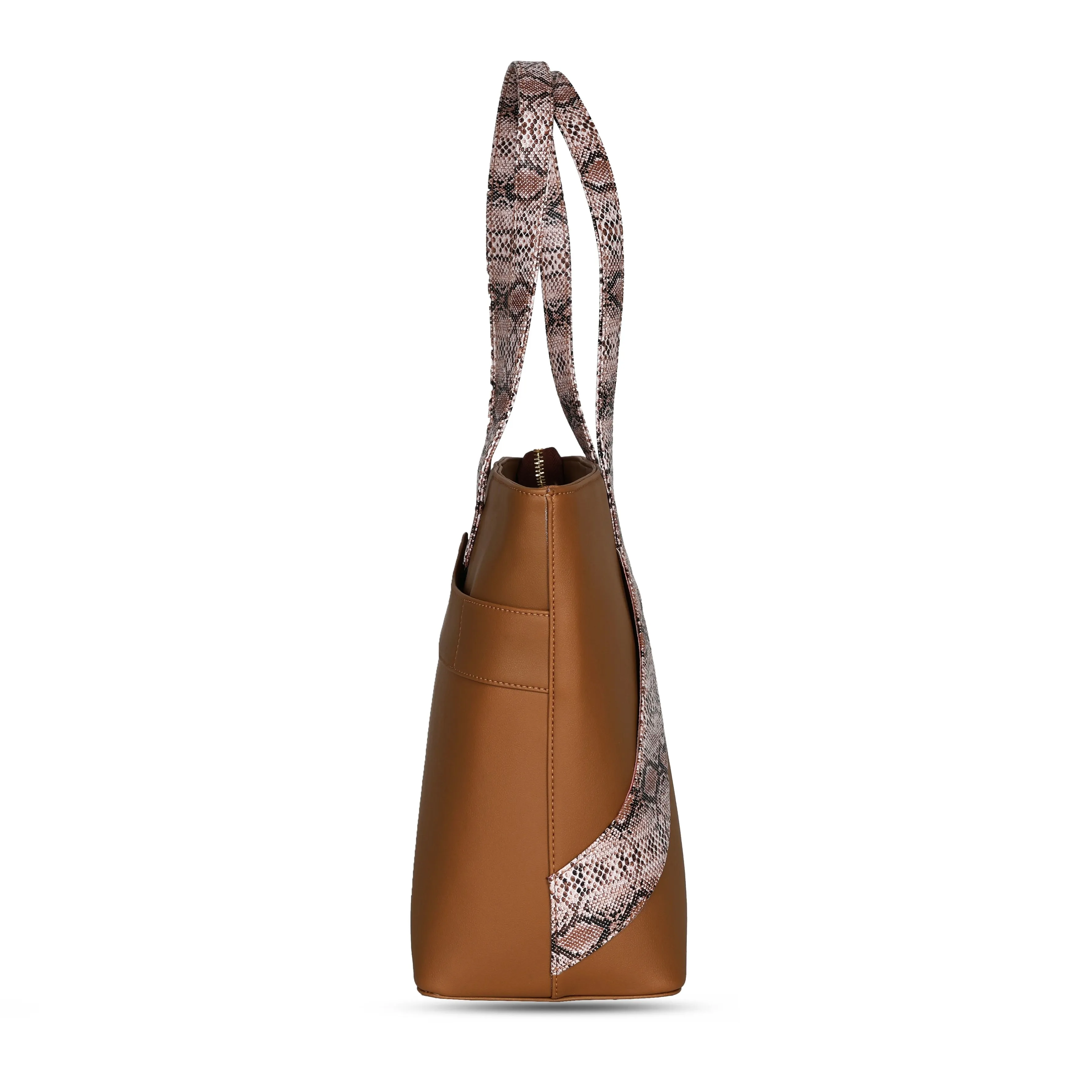 Mirum Structured Handbag- Mocha Mousse