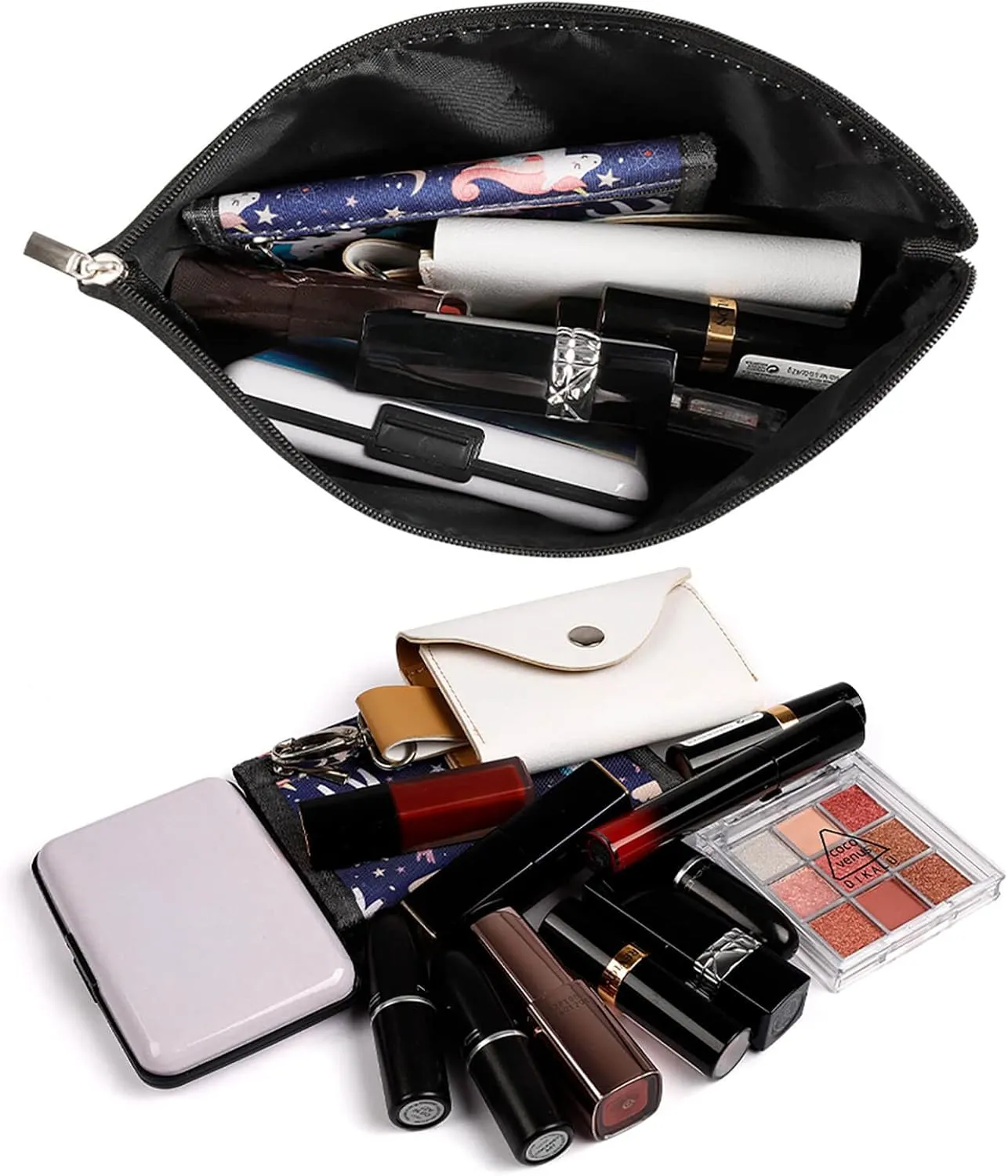 Mongolia Flag Travel-Friendly Cosmetic Bag Zipper Makeup Organizer Pouch for Women