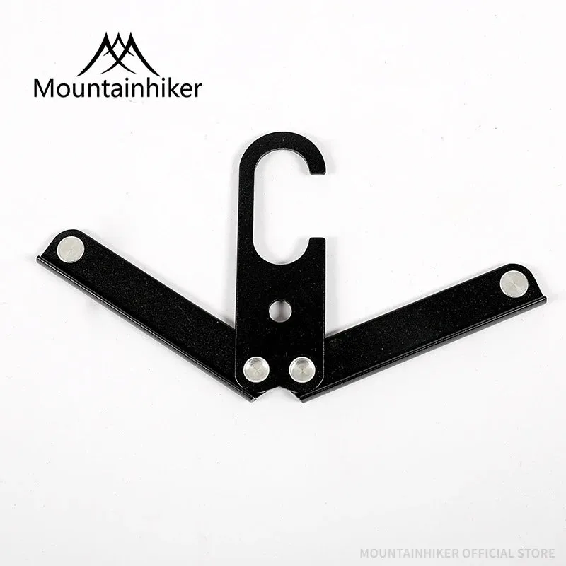 MOUNTAINHIKER Folding Aluminium Camping Clothes Hanger