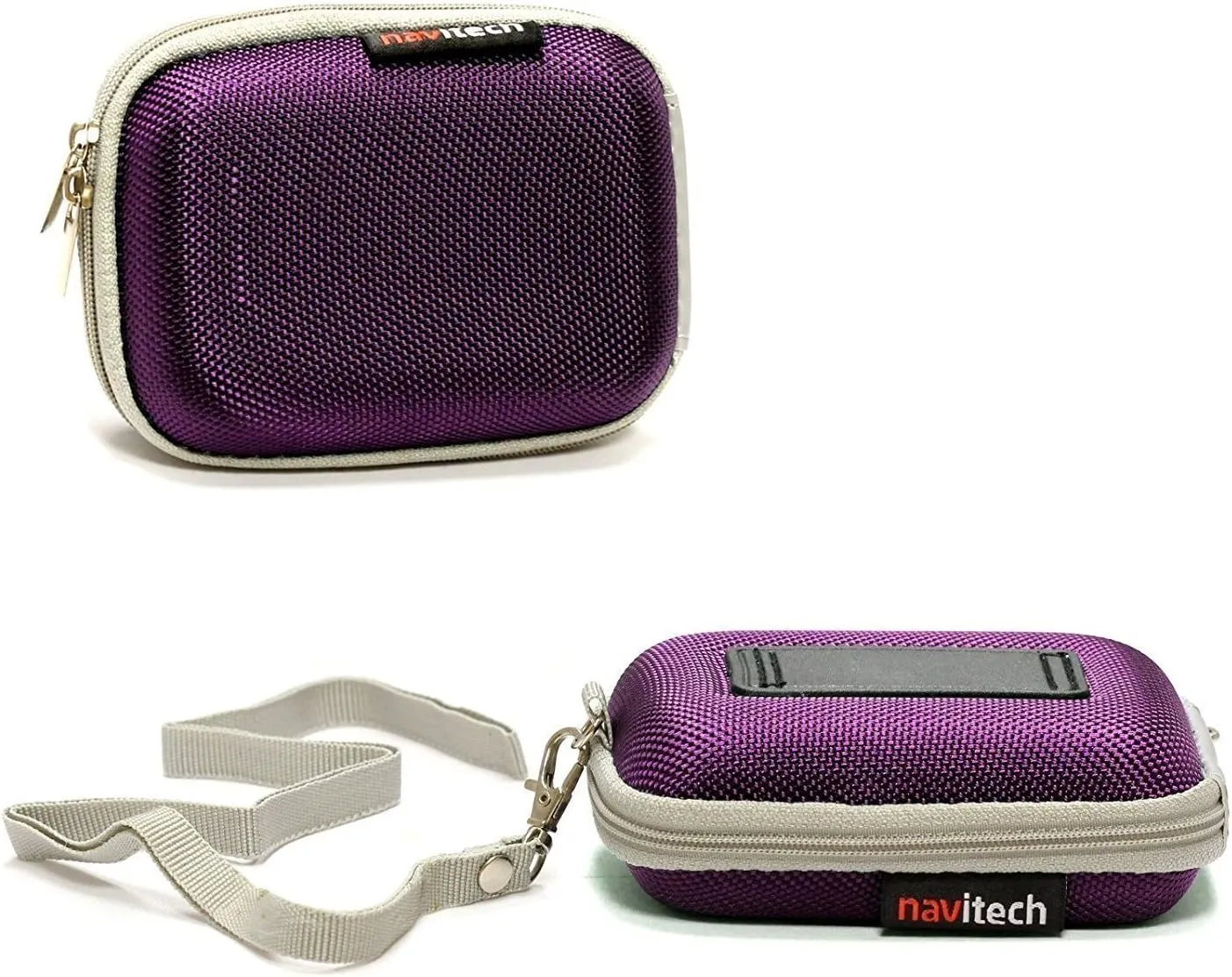 Navitech Purple Water Resistant Hard Wireless Earphone Case Cover Compatible With Bluedio AI (Air) Bluetooth 4.2 Wireless Headphone, Sports EARP
