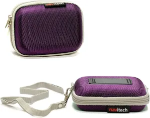 Navitech Purple Water Resistant Hard Wireless Earphone Case Cover Compatible With Bluedio AI (Air) Bluetooth 4.2 Wireless Headphone, Sports EARP