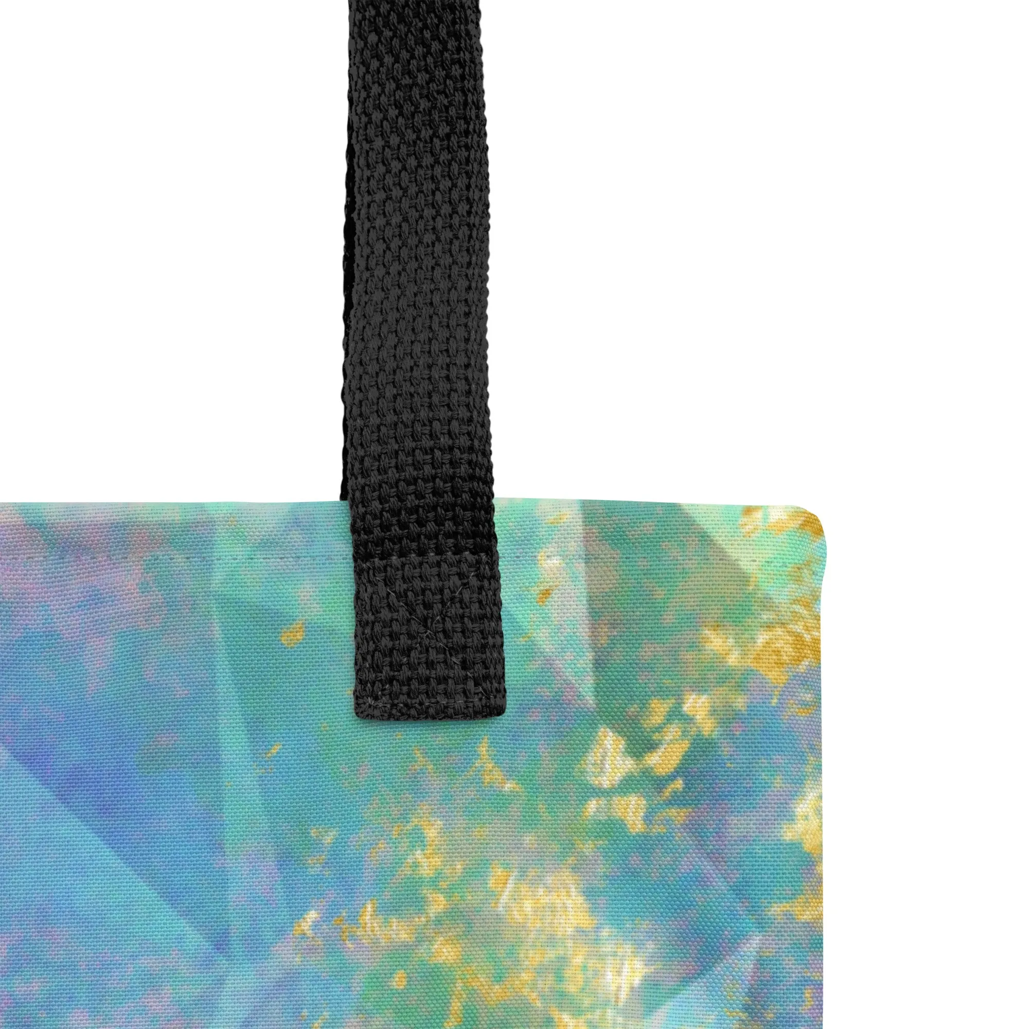 Neon  Fractal Geometric All Over Print Tote Bag