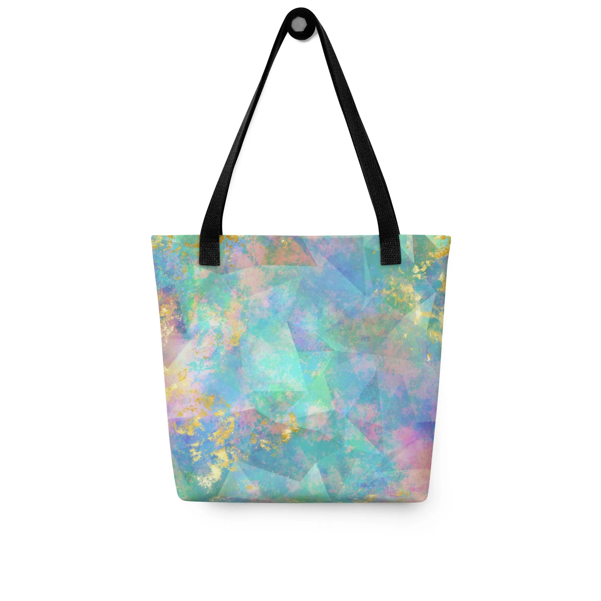 Neon  Fractal Geometric All Over Print Tote Bag