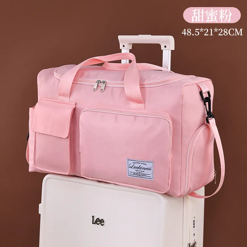 New large-capacity portable shoulder strap travel bag