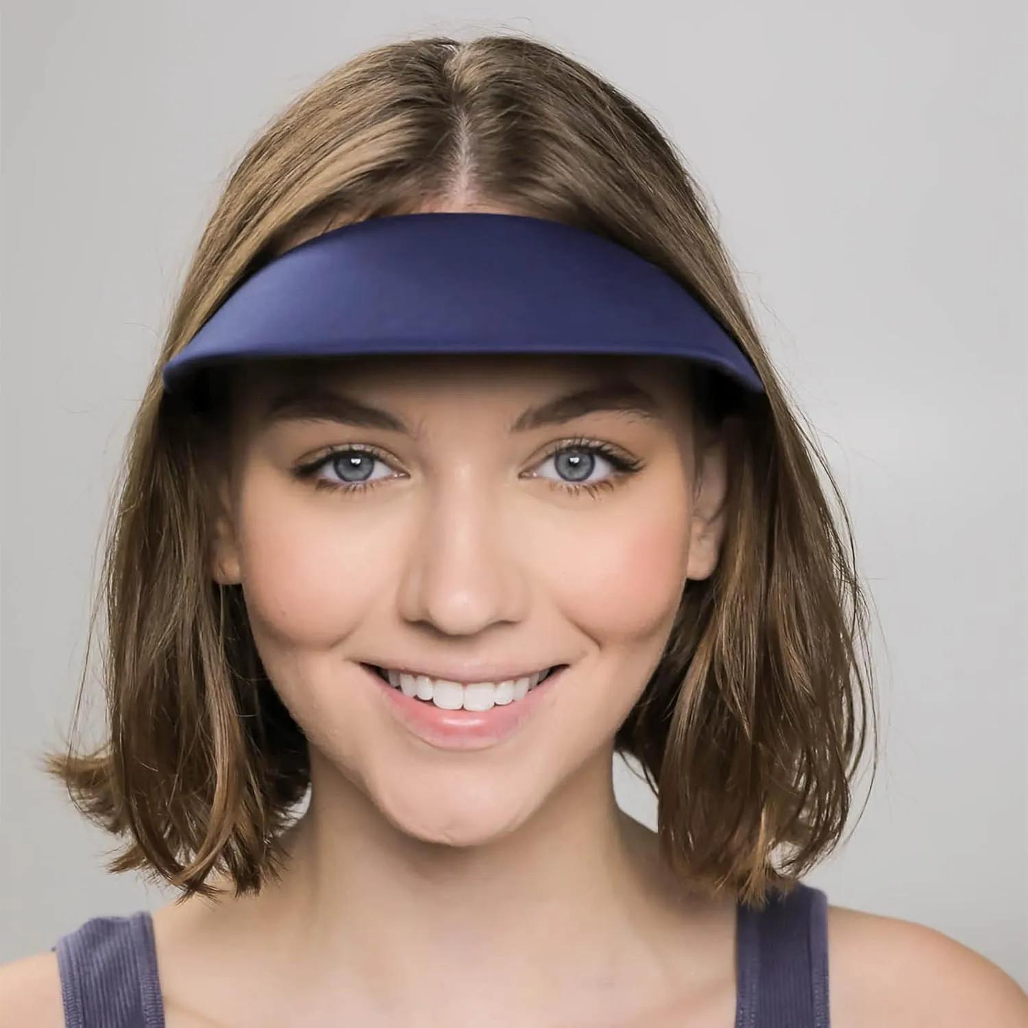 No Headache Sun Visor for Women | Stylish, Lightweight Square Brim Hat | Comfortable UV Protection for Golf, Tennis & Travel