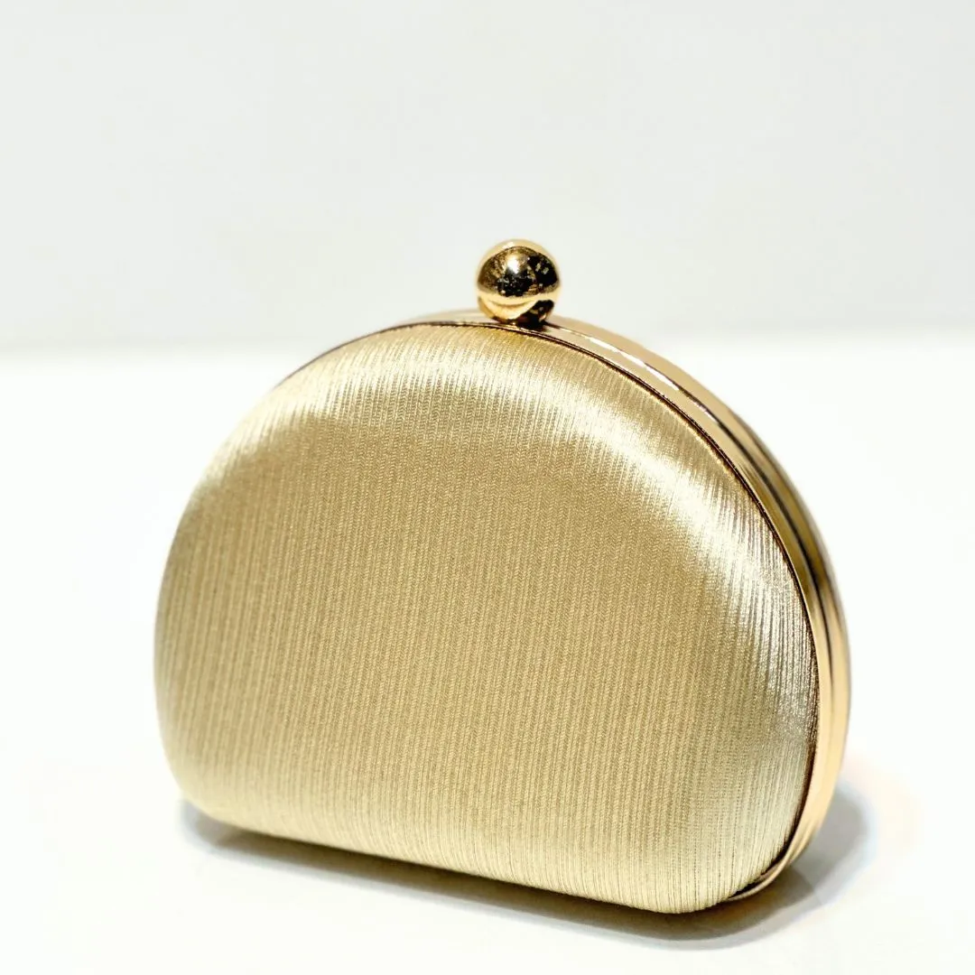 Noir Satin Clutch