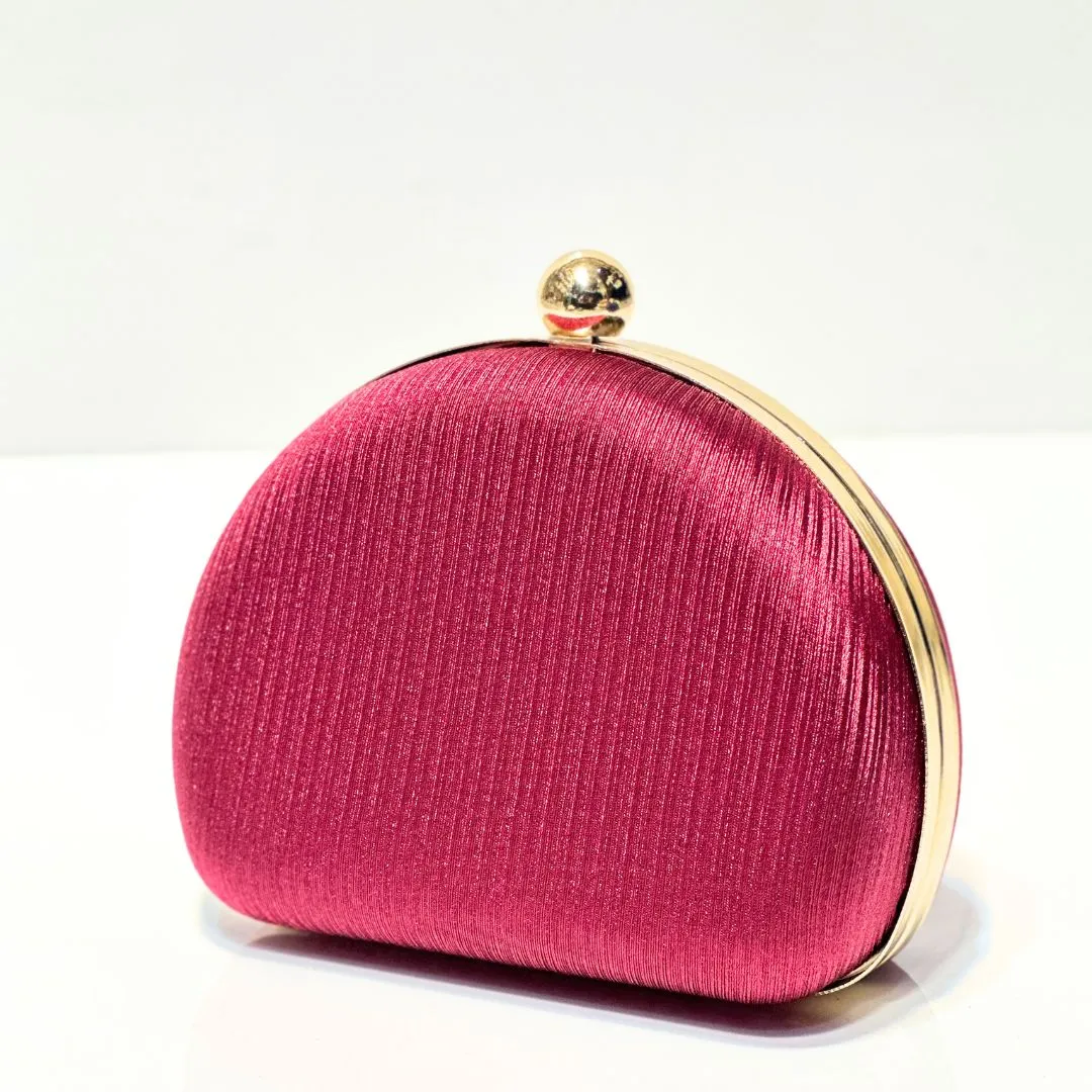 Noir Satin Clutch