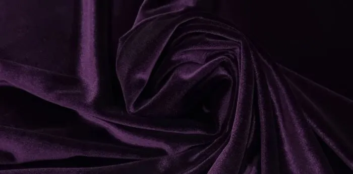 One Way Stretch Velvet Purple Prince