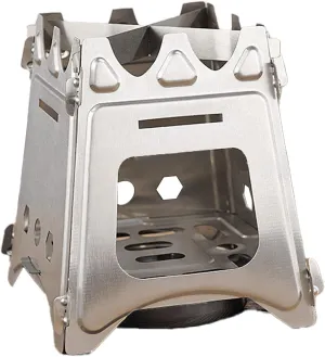 Outdoor Wood Burning Stove,Portable Assembled Outdoor Furnace for Outdoor Camping Travel Hiking Picnic
