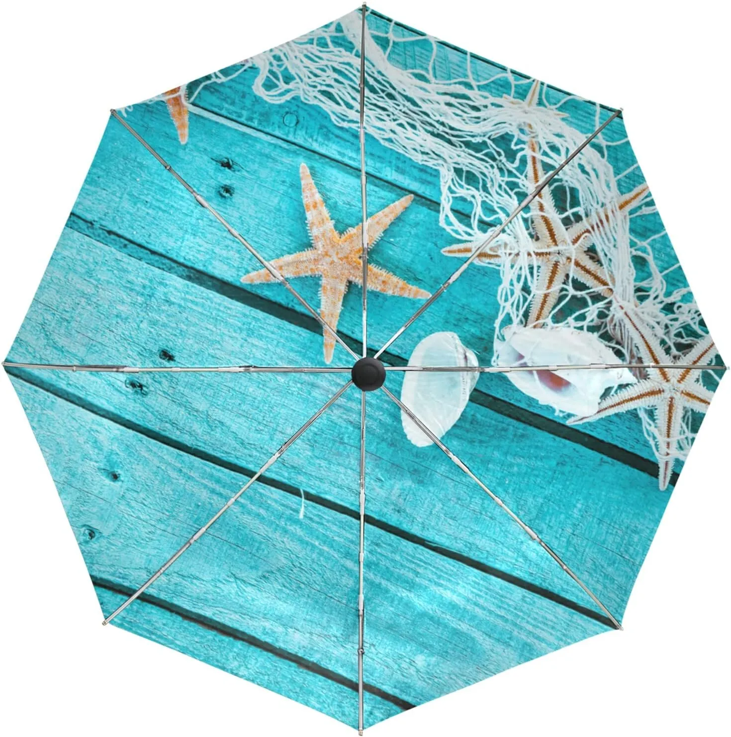 Oyihfvs Automatic Windproof Waterproof Umbrella, Folding Umbrella Reinforced Portable Automatic Compact Anti-UV Sun rain Auto Open/Close