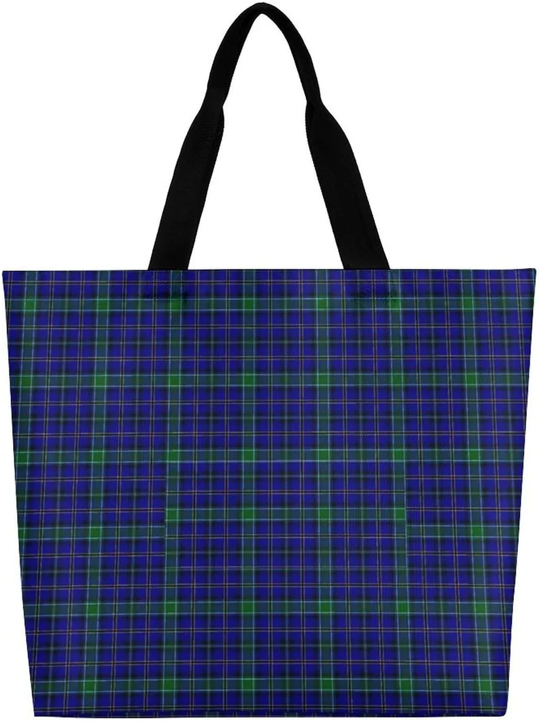 Paisley District Tartan Large Capacity Single Shoulder Shopping Bag, Fashionable Shopping Bag