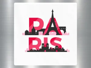 Paris Travel Sticker