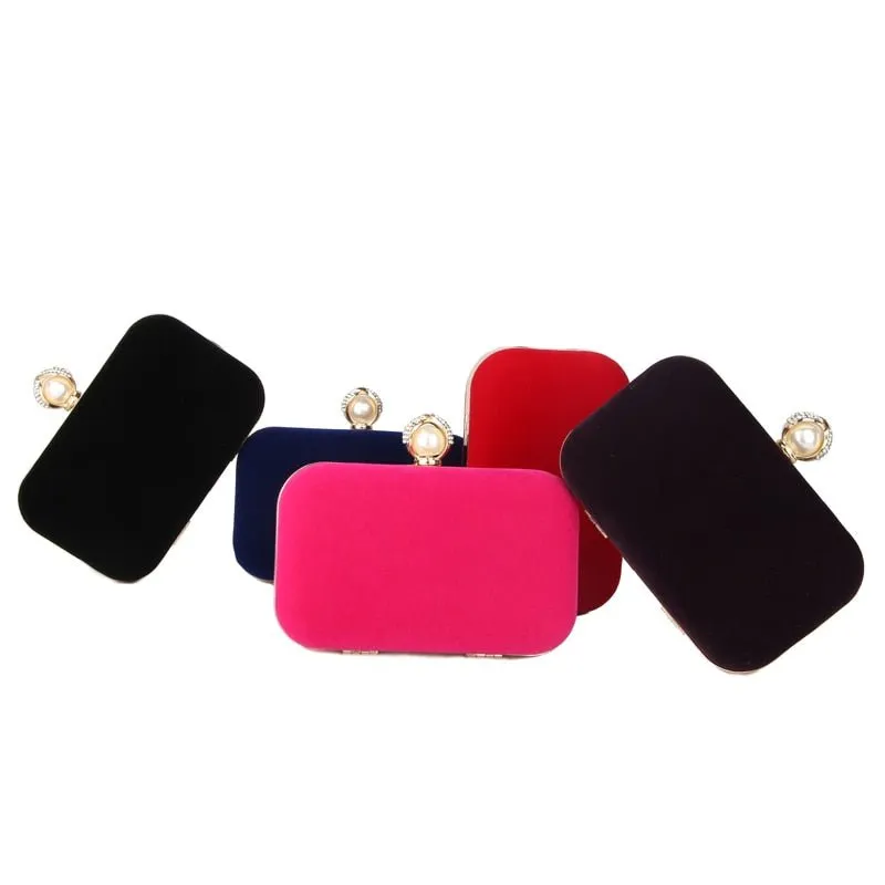 Pearl Clasp Evening Bag for Formal Party