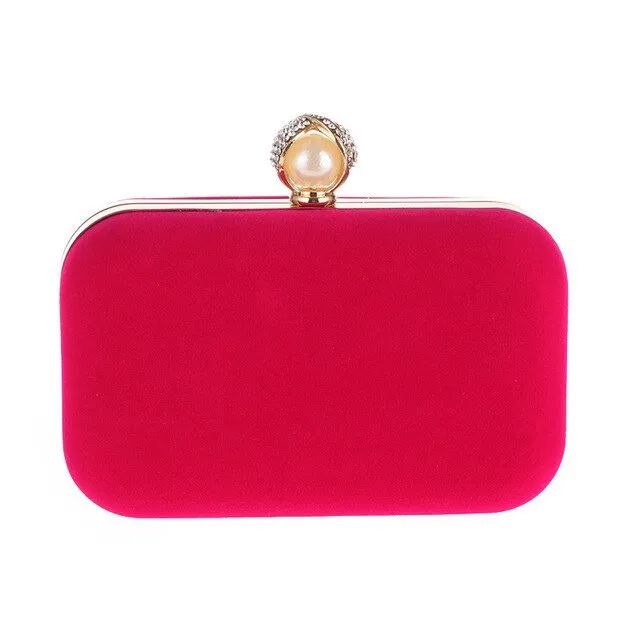 Pearl Clasp Evening Bag for Formal Party