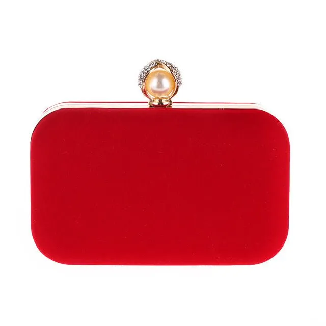 Pearl Clasp Evening Bag for Formal Party