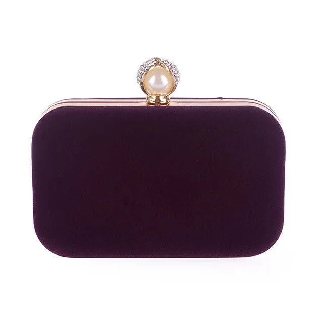 Pearl Clasp Evening Bag for Formal Party