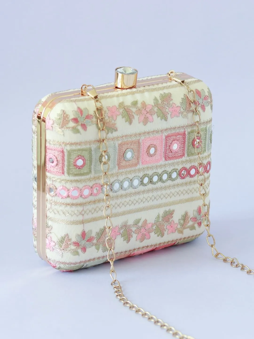 Phulwaari Floral Box Clutch
