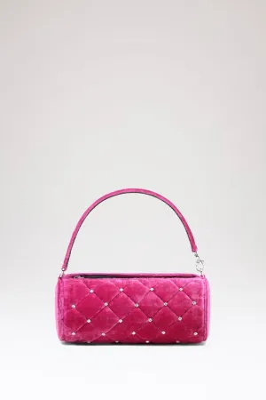 Pink Emma Evening Quilted Crystals