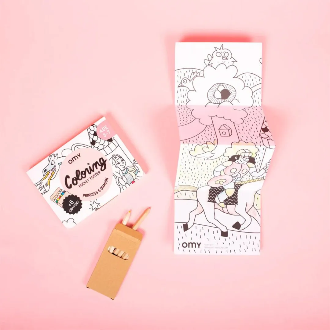 Pocket Coloring Collection: Unicorns, Princesses & Dragons