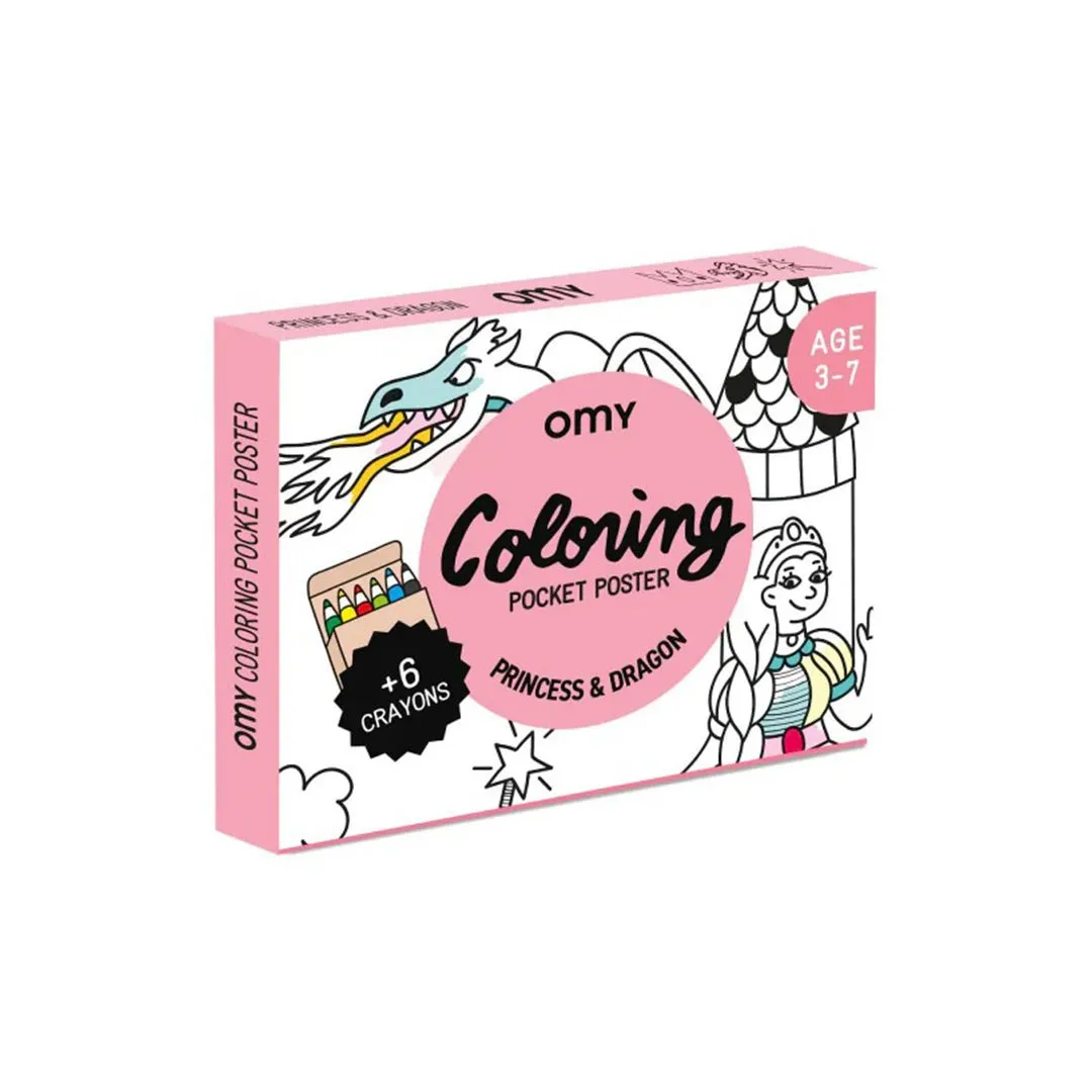 Pocket Coloring Collection: Unicorns, Princesses & Dragons