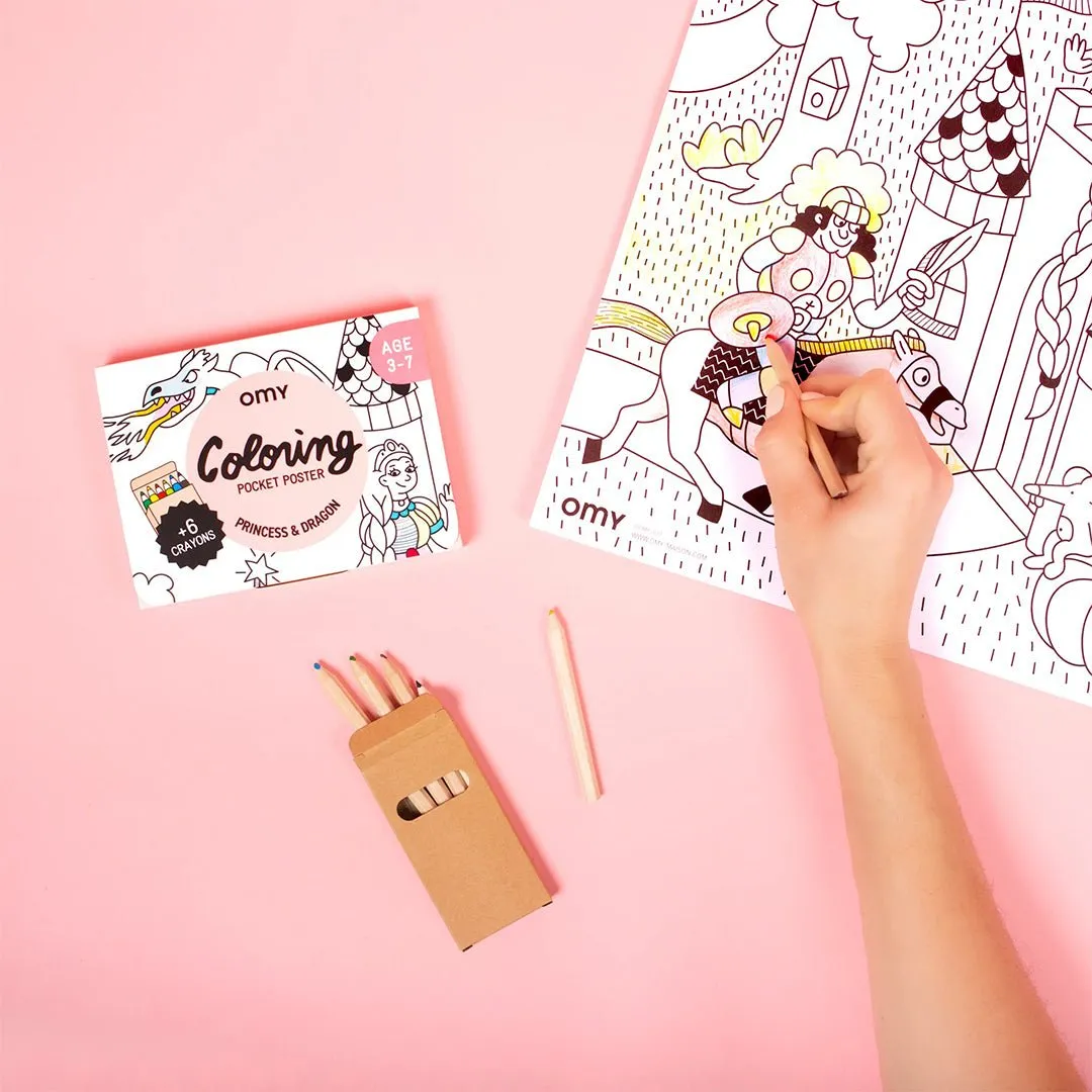 Pocket Coloring Collection: Unicorns, Princesses & Dragons