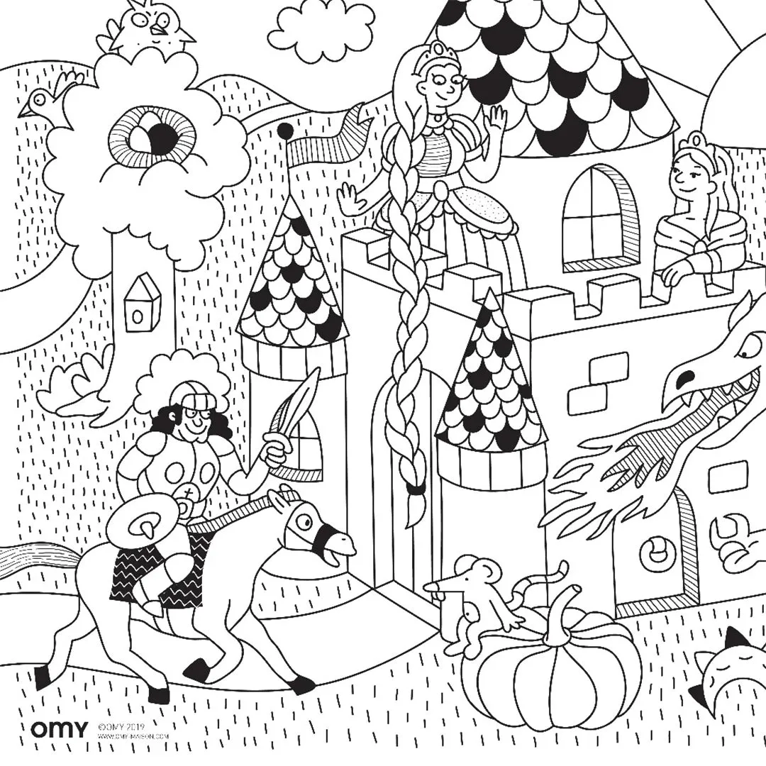 Pocket Coloring Collection: Unicorns, Princesses & Dragons