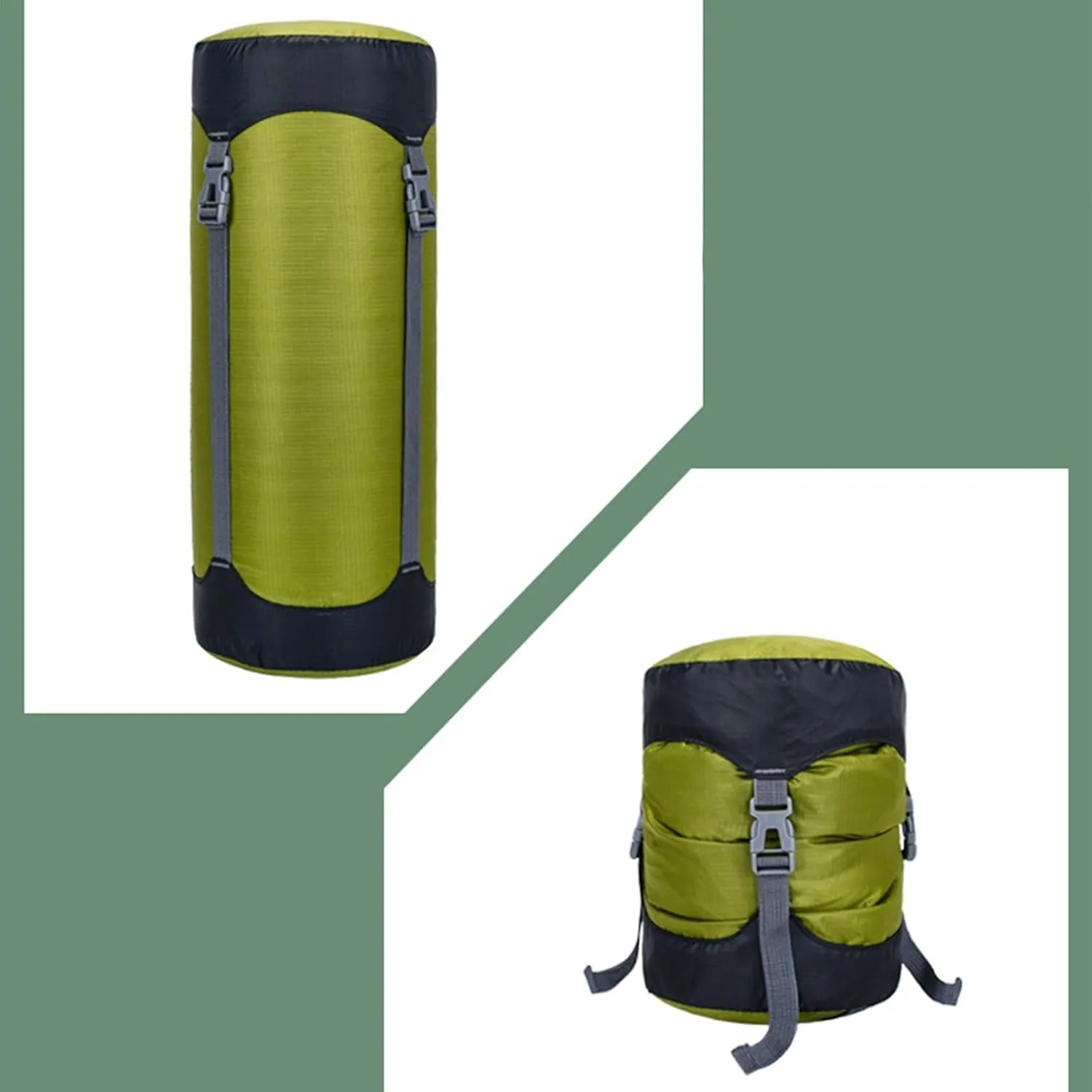 Polyester Compression Sacks Large Capacity Stuff Sacks Moistureproof Camping Bag for Home and Outdoor Use