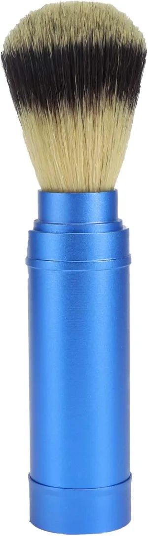 Portable Mini Shaving Brush, Gentleman Beard Brush, Travel Facial Cleaning Foaming Shaving Brush with Antirust Aluminum Handle Soft Shaving Brush
