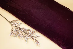 Purple Velvet Elegance in Solid Finish for Luxurious Designs