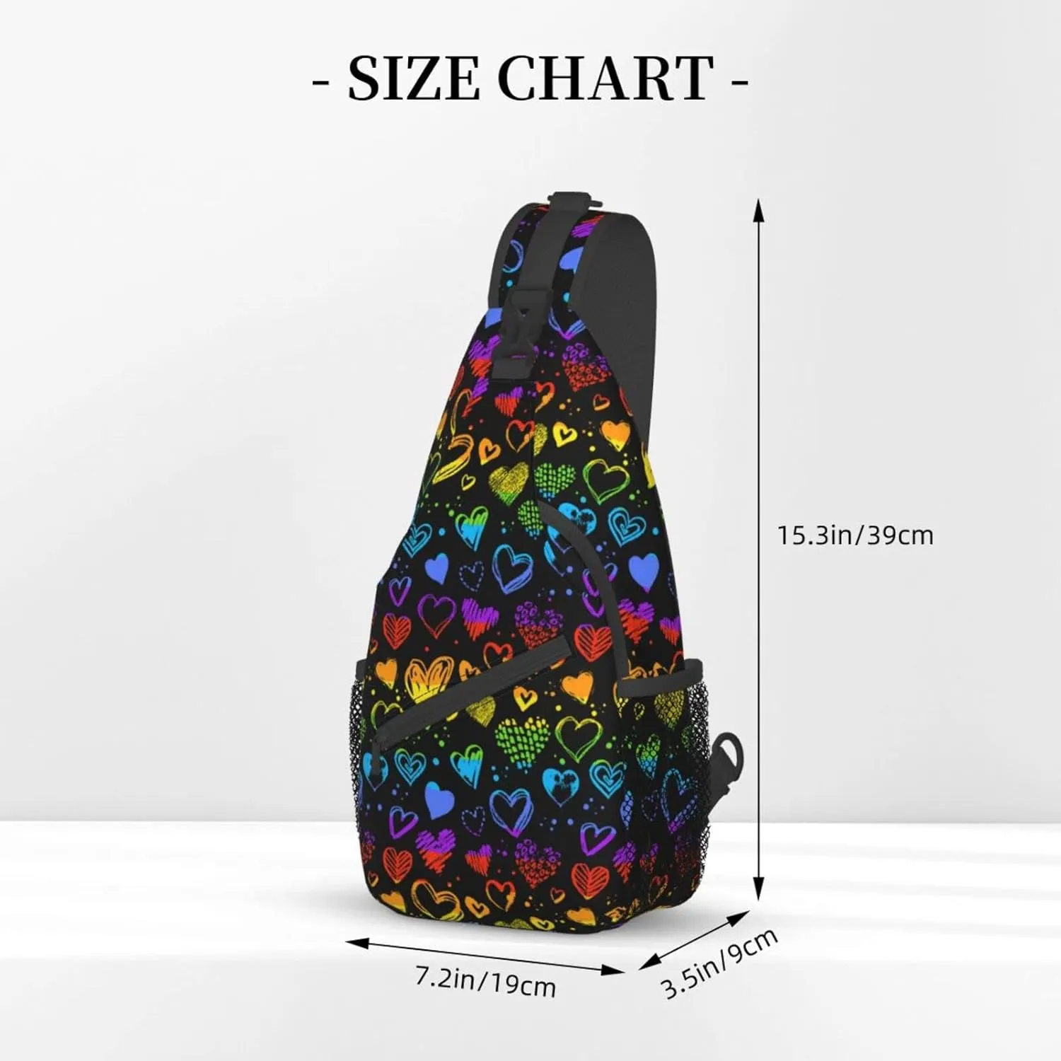 Rainbow LGBT Pride Sling Backpack Multipurpose Chest Bag Hiking Travel Daypack Crossbody Shoulder Bag Outdoor Unisex