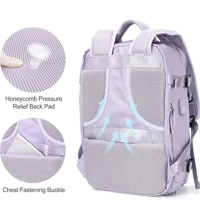 Recca | Large Expandable Hiking Travel Backpack for Laptop (45L)